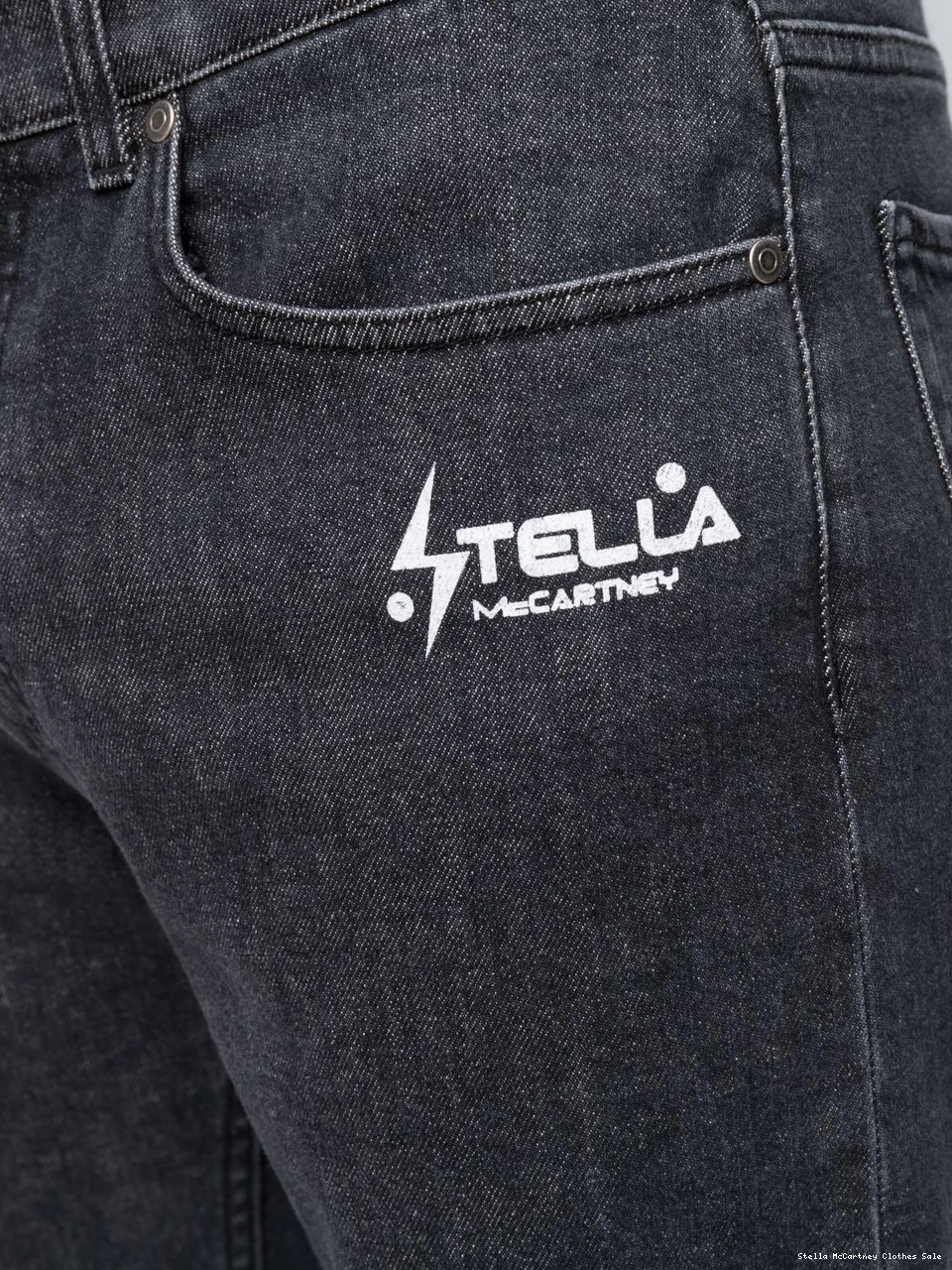 Cheap jeans Stella Women logo-print McCartney straight-leg 0822